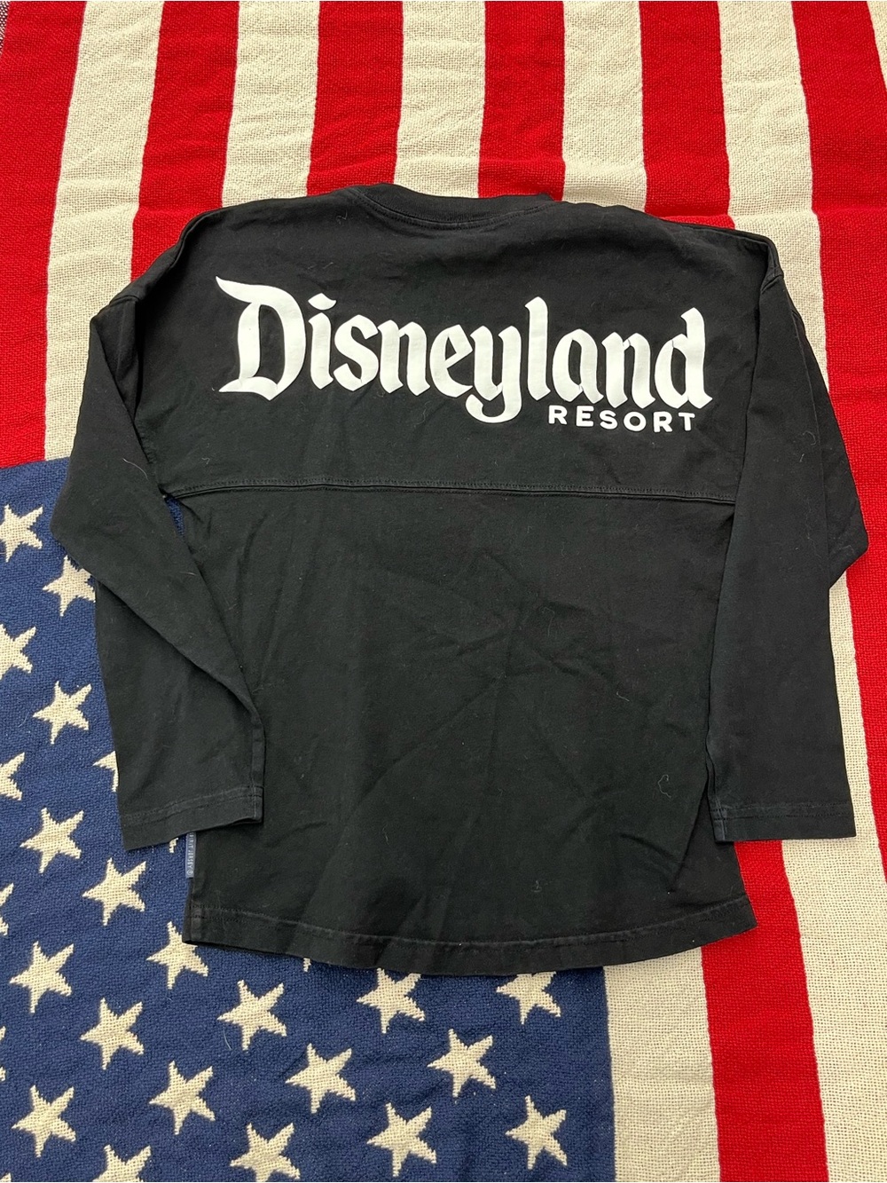 Disneyland Resort Black Long Sleeve Shirt Size Medium 7/8